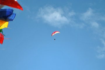 paragliding and lowland camping