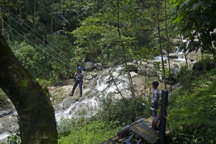 exhilarating zipline experience in Gangtok