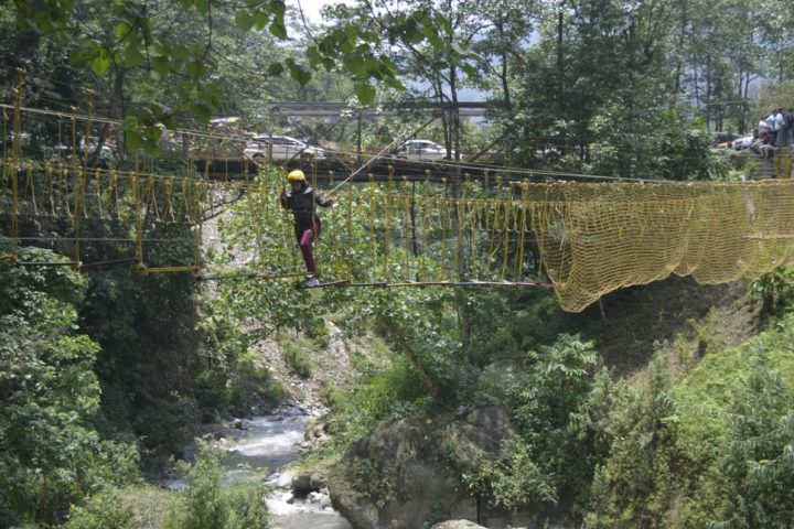 “If you don’t take risks, you’ll have a wasted soul.” try rope challenge activity in Gangtok