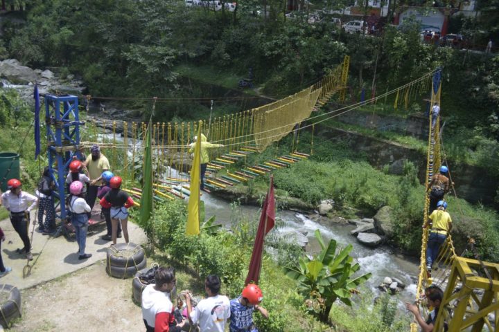“Run towards adventure and not away from it!” rope challenge course in Gangtok
